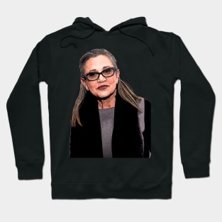 Carrie Fisher Cartoonish Hoodie